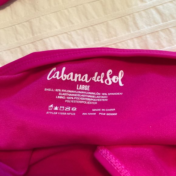 Cabana del Sol Hot Pink Bikini - NWT - Picture 8 of 10